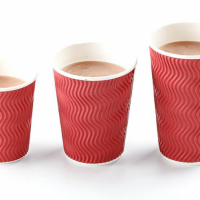 Disposable coffee cups, customized logo/image.（8oz (250ml)）